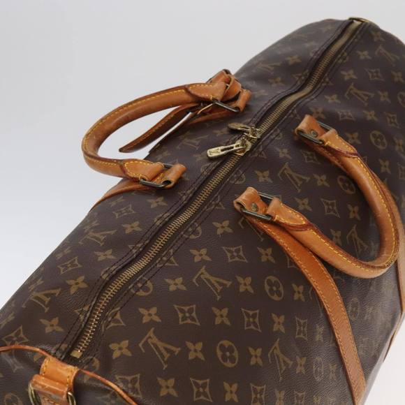 LOUIS VUITTON Monogram Keepall Bandouliere 55 Boston Bag M41414 LV Auth 95973 - Picture 6 of 16
